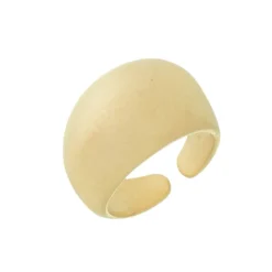 Anel Ajustável Yasmin Acetinado Folheado a Ouro 18k