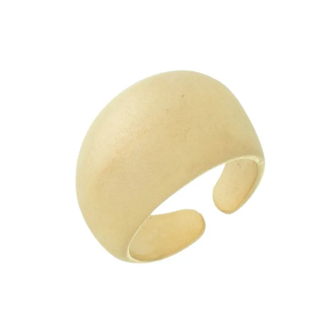 Anel Ajustável Yasmin Acetinado Folheado a Ouro 18k