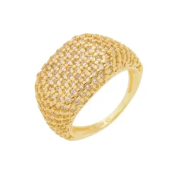 Anel de Dedinho Analú Zircônias Folheado a Ouro 18k