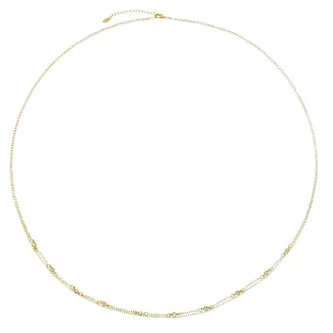 Belly Chain Ananda Zircônias Folheado a Ouro 18k