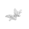 Bico de Pato Vintage Borboleta Prata