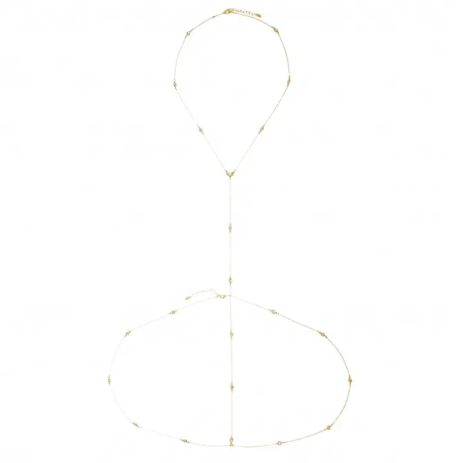 Body Chain Piuka Sienna Zircônias Folheado a Ouro 18k