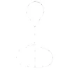 Body Chain Sienna Zircônias Folheado em Ródio Branco
