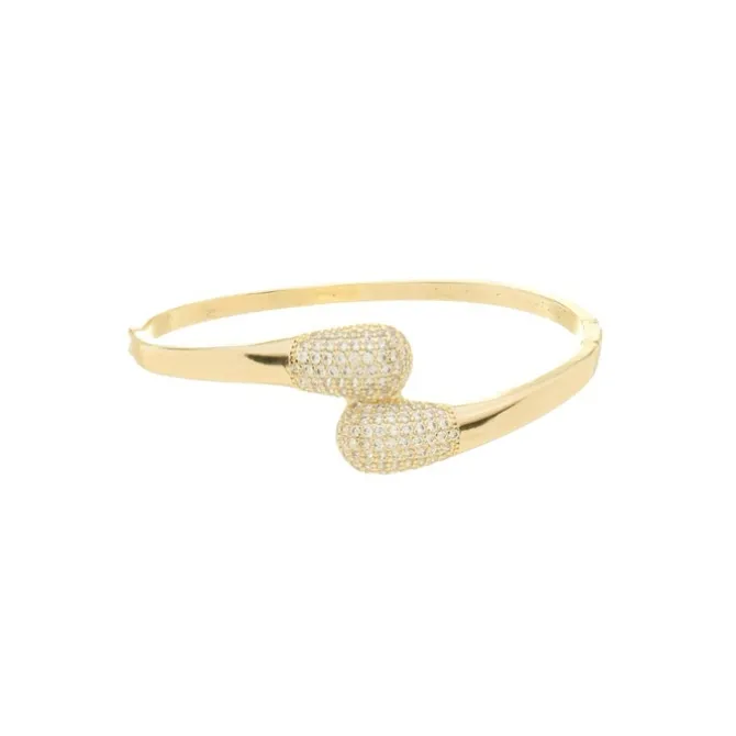 Bracelete Ana Laura Zircônias Folheado a Ouro 18k