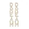 Brinco Dream Strass Dourado