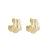 Brinco Argola Gota Carol Folheado a Ouro 18k