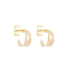 Brinco Argola Vintage P Hellen Folheada a Ouro 18k