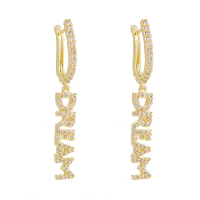 Brinco Argolinha Dream Zircônia Folheado a Ouro 18k