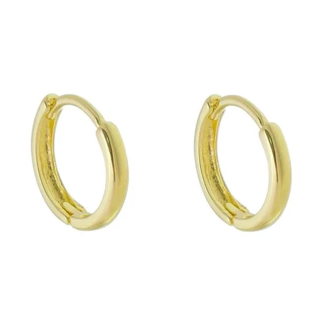 Brinco Argolinha Lala M Folheado a Ouro 18k