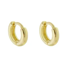 Brinco Argolinha Lala P Folheado a Ouro 18k
