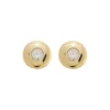 Brinco Botão Chiara Zircônia Folheado a Ouro 18k