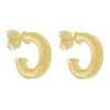Brinco de Argola Tubo Lele P Folheado a Ouro 18k