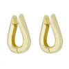 Brinco de Argola V Luci Folheado a Ouro 18k