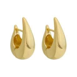 Brinco de Argola Vintage Glenda P Folheado a Ouro 18k