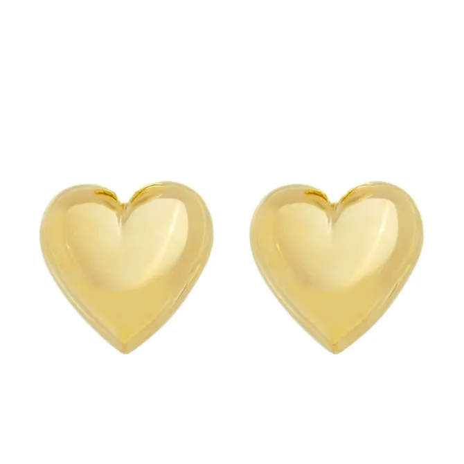 Brinco de Coração Luisa G Folheado a Ouro 18k