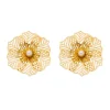 Brinco de Flor Irís Dourado