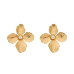Brinco de Flor Jasmine Dourado
