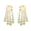 Brinco de Pérolas Ollivia Folheado a Ouro 18k