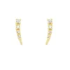 Brinco Ear Cuff Mini Ceci Zircônias Folheado a Ouro 18k