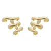 Brinco Ear Cuff Zoe Zircônias Folheado a Ouro 18k