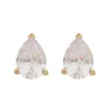 Brinco Maria Sophia Gota Zircônia Cristal Folheado a Ouro 18k