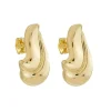 Brinco Orgânico Giorgia Folheado a Ouro 18k