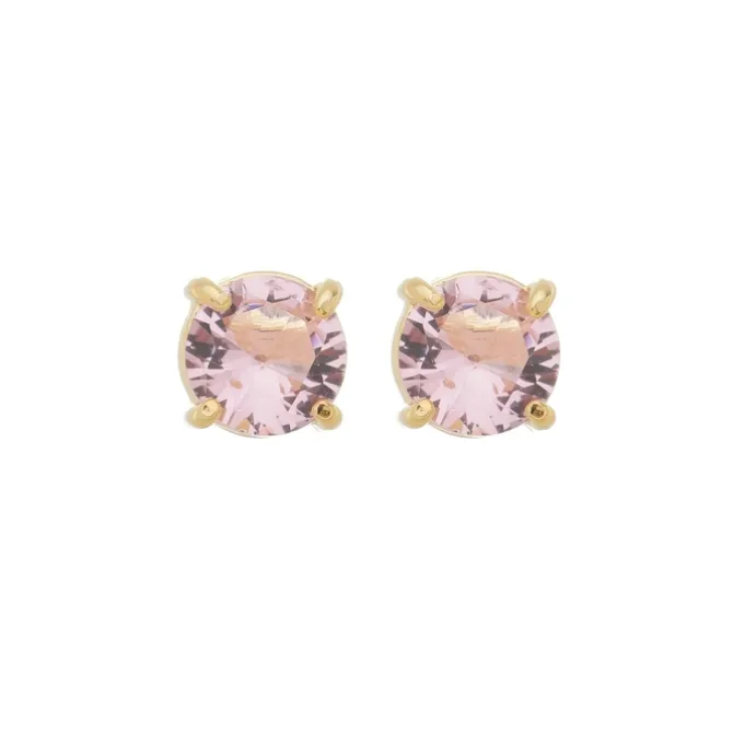 Brinco Ponto de Luz G Amor Hcc Zircônia Folheado a Ouro 18k