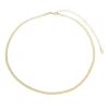 Choker Analu Malha Metal Folheado a Ouro 18k