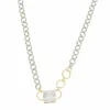 Choker Ester Zircônia Folheada em Ródio Branco e Folheado a Ouro 18k