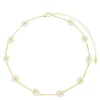 Choker Flor Mini Pérolas Folheado a Ouro 18k Alice