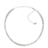 Choker Folheado em Ródio Branco Kylie