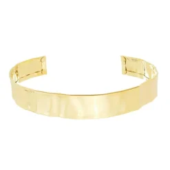 Choker Metal Amassado Folheada a Ouro 18k Kristy