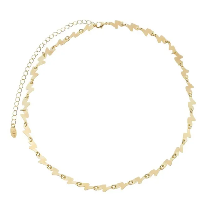 Choker Mini Raios Lp Folheada a Ouro 18k
