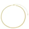 Choker Piuka Fernanda Malha Fina Metal Folheada a Ouro 18k