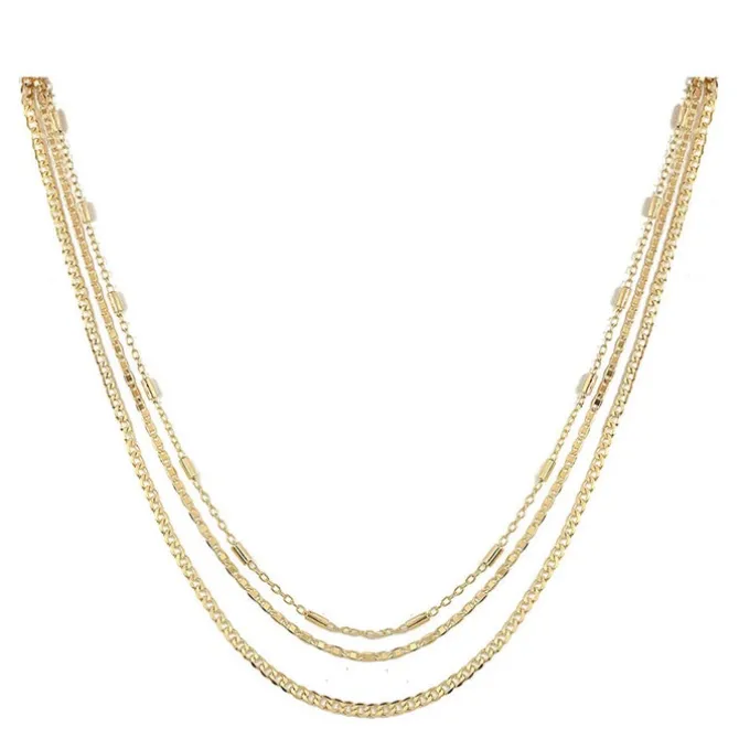 Choker Piuka Ross 3 Voltas Folheada a Ouro 18k