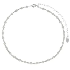 Choker Piuka Sunshine Zircônia Folheado em Ródio Branco
