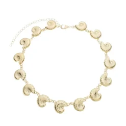 Choker Valentina Concha Folheada a Ouro 18k