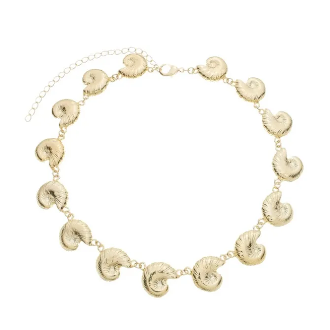 Choker Valentina Concha Folheada a Ouro 18k