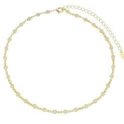 Choker Zircônias Folheada a Ouro 18k Sunshine