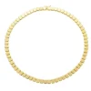 Colar Catarina Malha Metal Folheado a Ouro 18k