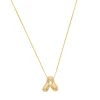 Colar Com Letra Inicial Bold Folheado a Ouro 18K