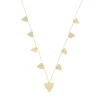 Colar Corações Piuka Vintage Folheado a Ouro 18k