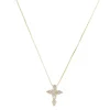 Colar Cruz Zircônias Folheado a Ouro 18k