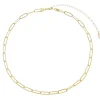 Colar Curto Lais Elos Texturizados Folheado a Ouro 18k