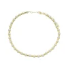 Colar de Pérolas Leonor Tubos Metal Folheado a Ouro 18k