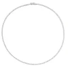 Colar Feminino Riviera Eugene 38 cm Zircônias Prata 925 Banhado em Ródio Branco