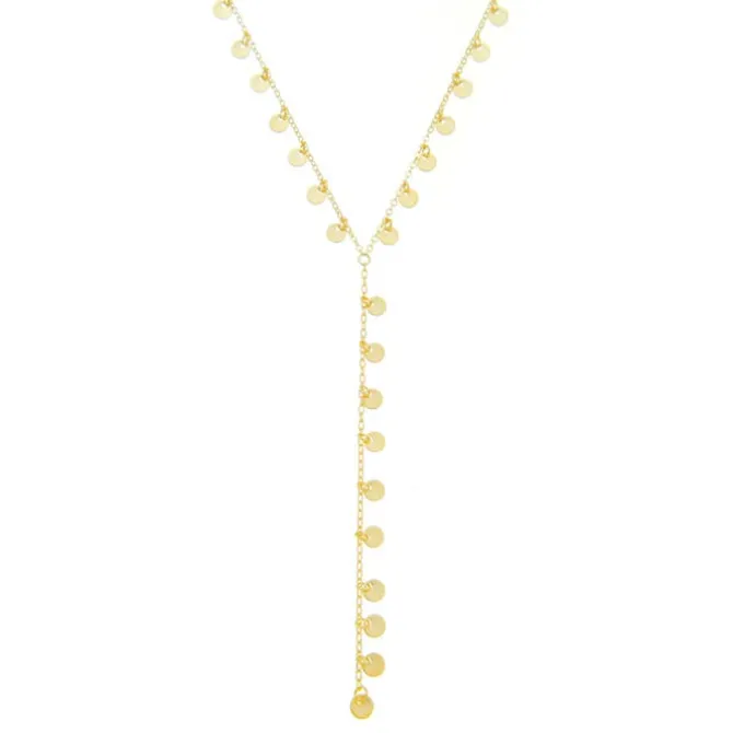 Colar Gravatinha Lea Mini Medalhas Folheado a Ouro 18k