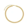 Colar Malha Karla Folheado a Ouro 18k