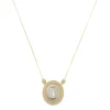 Colar Medalha Nossa Senhora Aparecida Zircônias Folheado a Ouro 18k