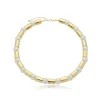 Colar Mirella Tubos e Pérolas Dourado